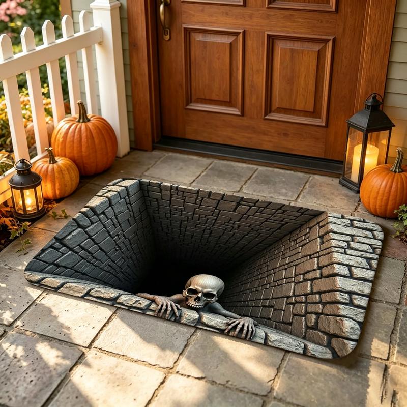 3D Halloween Horror Doormat