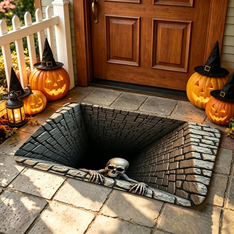 3D Halloween Horror Doormat